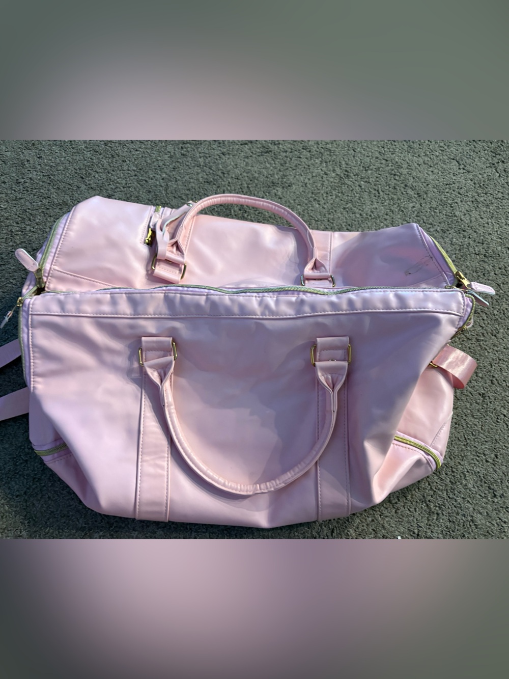 Everyday Pink Tote Bag with Gold Accents